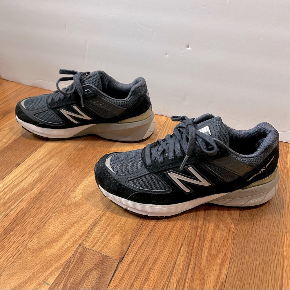Women’s New Balance 990v5 Suede Leather Navy Blue New NIB Size 5.5 - Picture 6 of 14